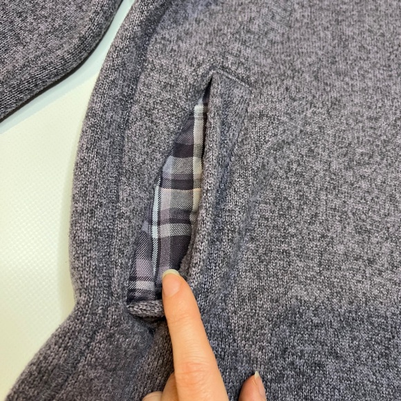 The North Face Purple Hoodie Pullover Button Collar Hood Ski Soft Cozy Size M - Picture 5 of 15